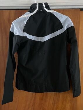 Nike Black and White Colorblock Bomber Jacket